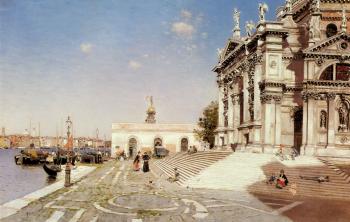 馬丁 瑞尅 奧爾特加 A View Of Santa Maria Della Salute Venice